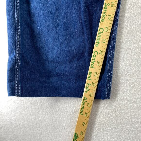 ROEBUCKS Jeans Mens 38x32 Denim Utility Carpenter Work Cotton Blend Blue USA Vtg - Picture 9 of 11